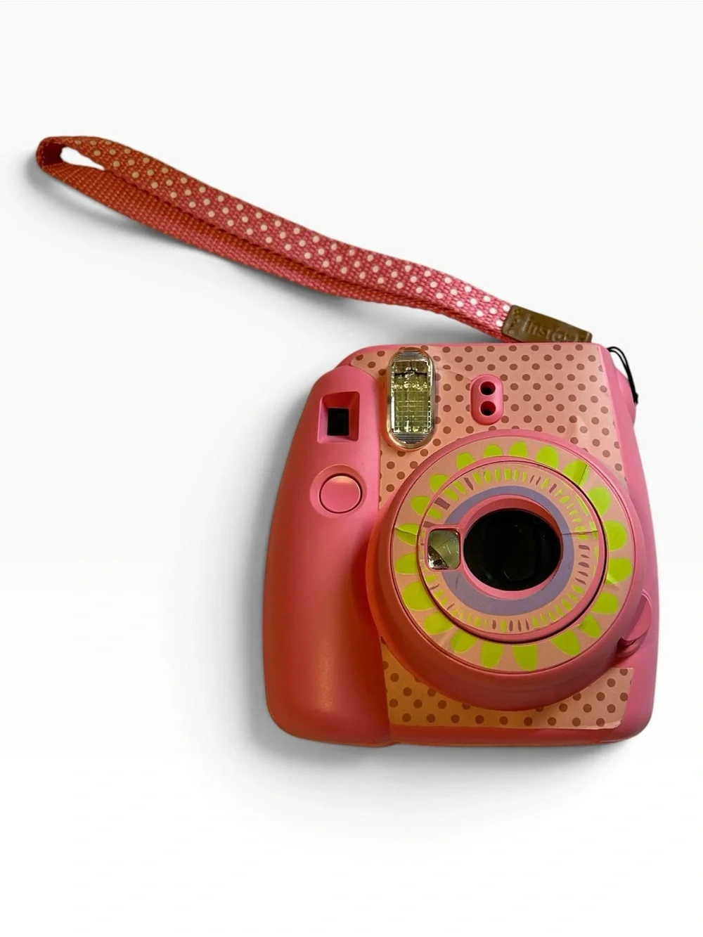 Fujifilm Instax Mini Pink Instant Camera w/ Floral Case